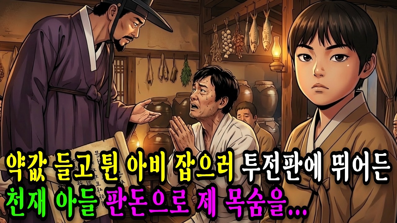 어미 약값 들고 달아난 아비 잡으러 투전판에 뛰어든 신동 아들..
