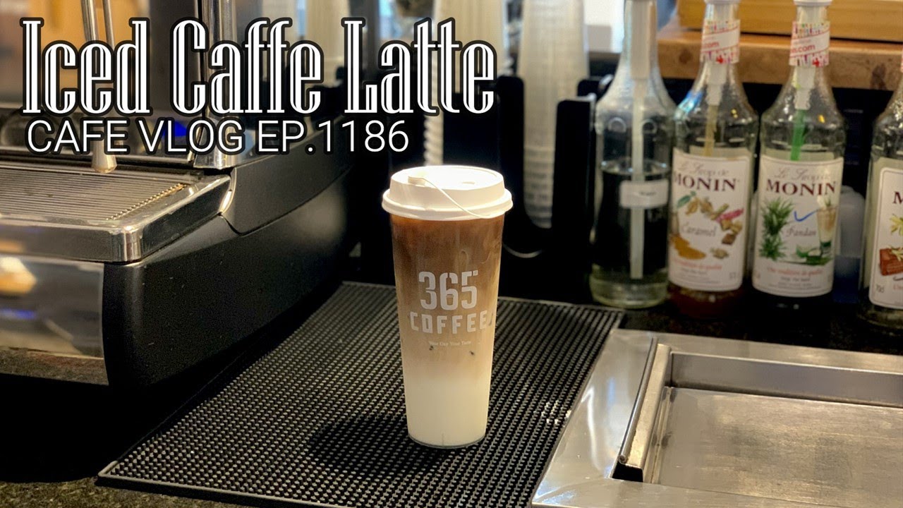 Кафе Влог EP.1186 | Ледяной кофе-латте | Кофе латте с сахаром | Кофейные напитки