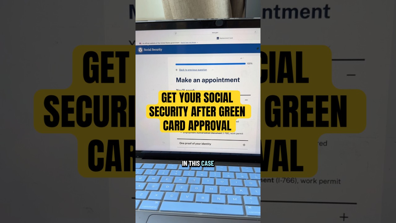 Получите карту социального страхования после одобрения грин-карты ‼️