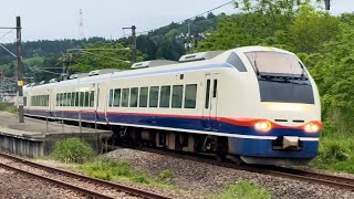 E653系1100番台 しらゆき 通過集