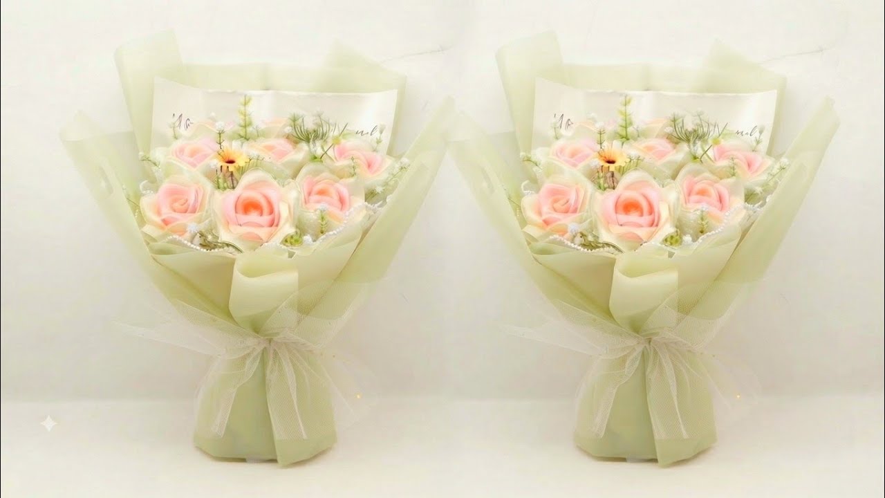 Very Simple DIY Craft How to Making ROSE RIBBON FLOWER Step by Step For Beginners