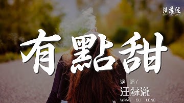 有點甜 - 汪蘇瀧『用心刻畫最幸福的風格』【動態歌詞Lyrics】