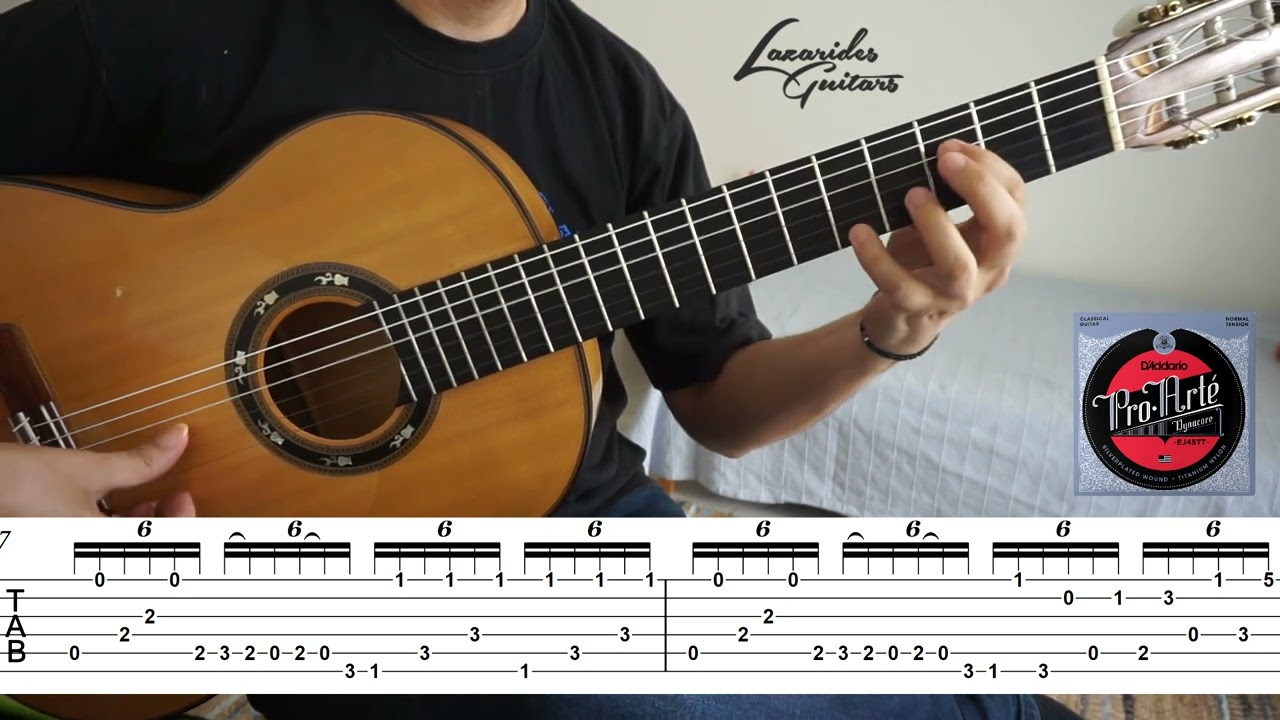 Gerardo Núñez pulgar (thumb) exercise tutorial with tabs