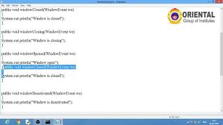 Handling Window Event in JAVA (Part 2)