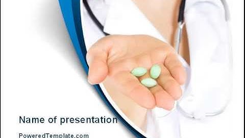 Medicine in Tablets PowerPoint Template by PoweredTemplate.com