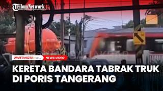 HISTERIS, Kereta Bandara Tabrak Truk di Poris Tangerang, Commuter Line Basoetta Anjlok