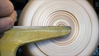 Hard Maple Textured Norwegian Style Salad Bowl Using Robert Sorby Texturing Tool