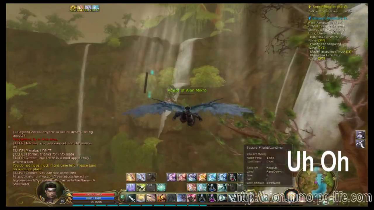 How to fall and not die in Aion