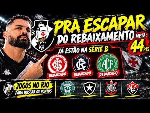 🚨DÁ PRA ESCAPAR/O VASCO VAI POUPAR NA SUL-AMERICANA 