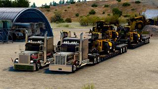 🇺🇸 INVASÃO AMERICANA! Comboio de "Bicudos" Insanos Puxando Carga Especial no ETS2 🚛🔥