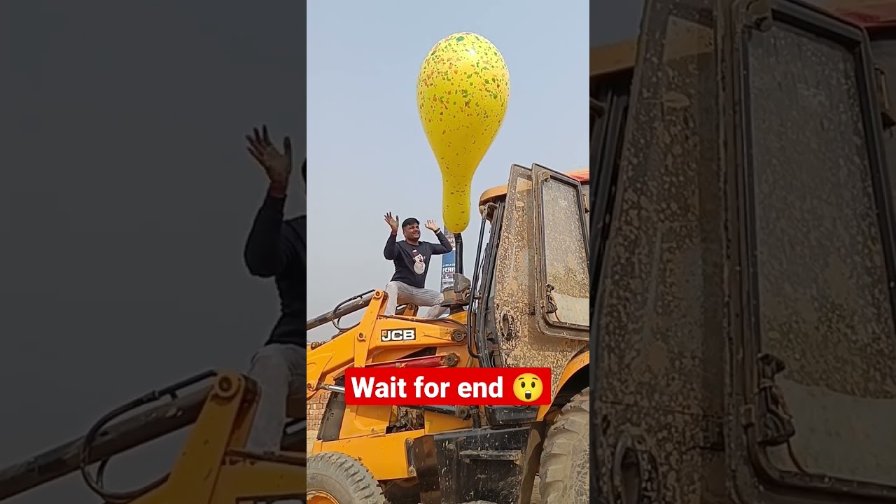 JCB vs Monster Balloon 😲😄 🎈