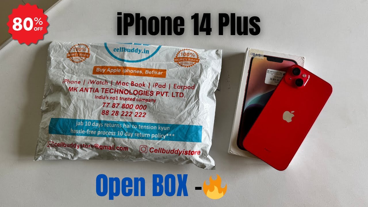 Cellbuddy Open Box iPhone 14 Plus Unboxing & Real Quality Check in 2025  🔥
