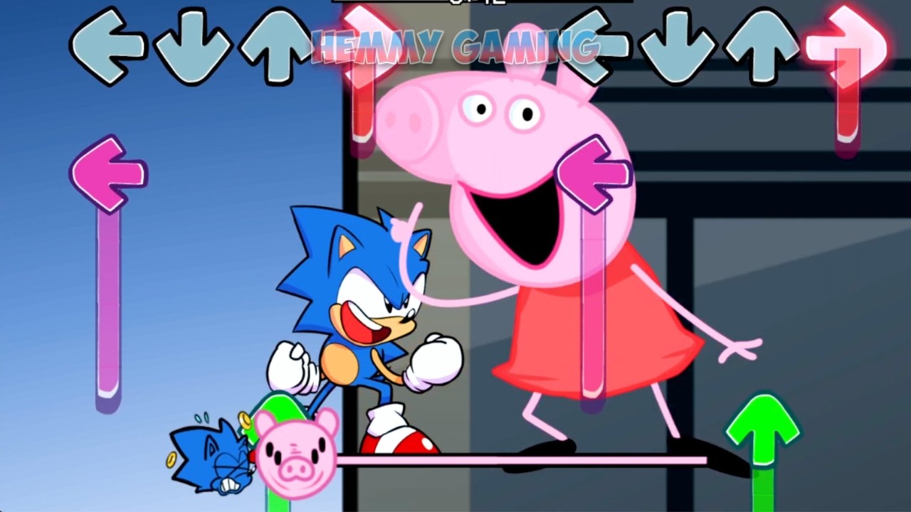 [SWAP] FNF Ejected but Peppa ALL PHASES vs Sonic The Hedgehog Sings | FNF Mods
