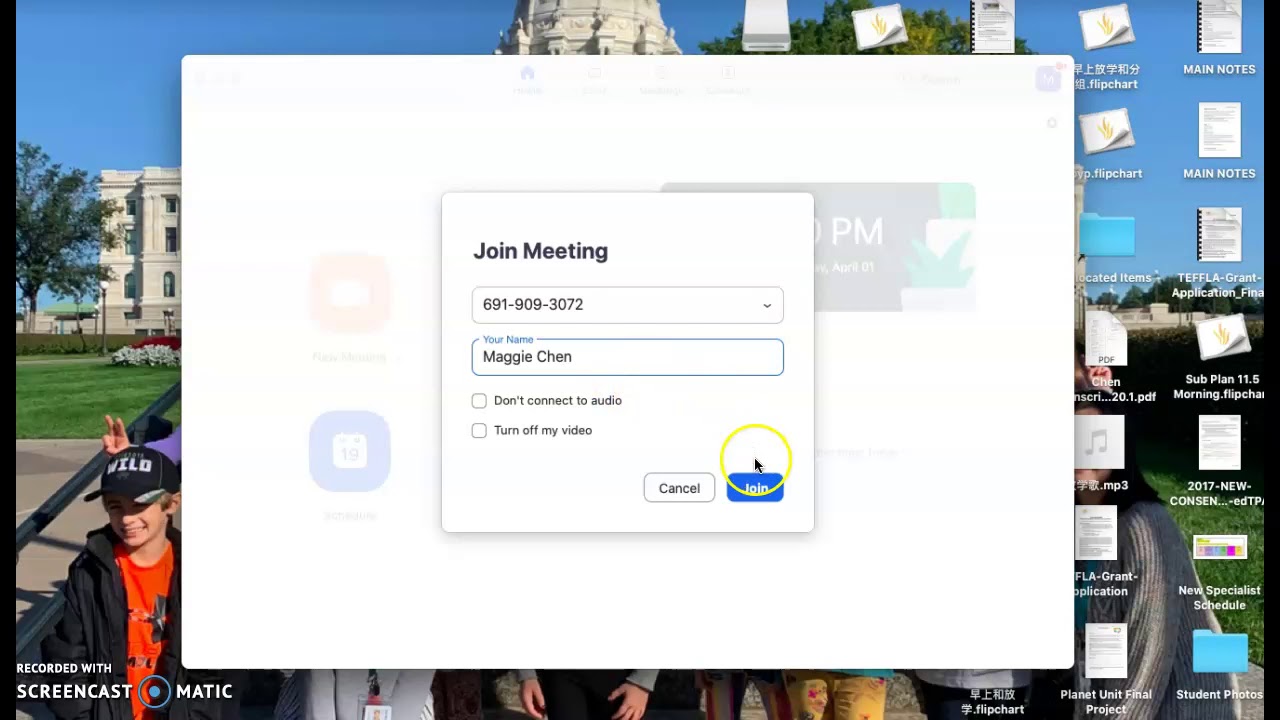 auto join zoom meeting