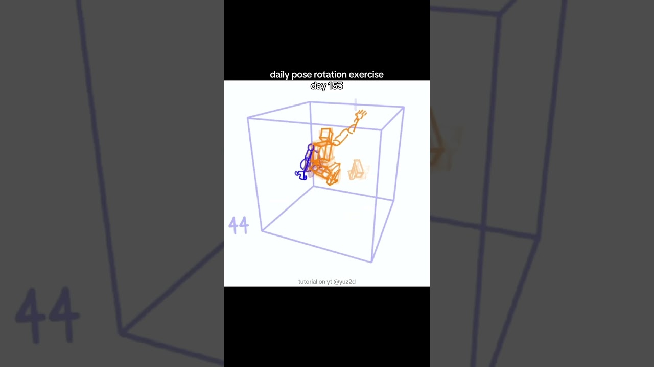 daily pose rotation exercise day 153 