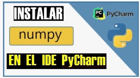 INSTALAR numpy EN IDE PyCharm