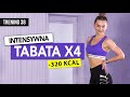 Wyzwanie 90 DNI | TRENING 38:  Odchudzająca TABATA X4 | Monika Kołakowska