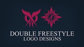 Speed Art Double Logo Design Freestyle By Azeroxdzn