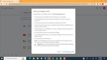 How to delete blogger blog profile BlogSpot