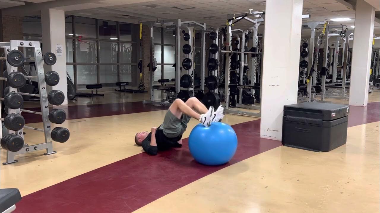Stability Ball Leg Curl YouTube