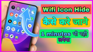 Wifi icon Hide kaise kare 2022 | wifi status Bar icon hide kaise kare | How to hide wifi icon