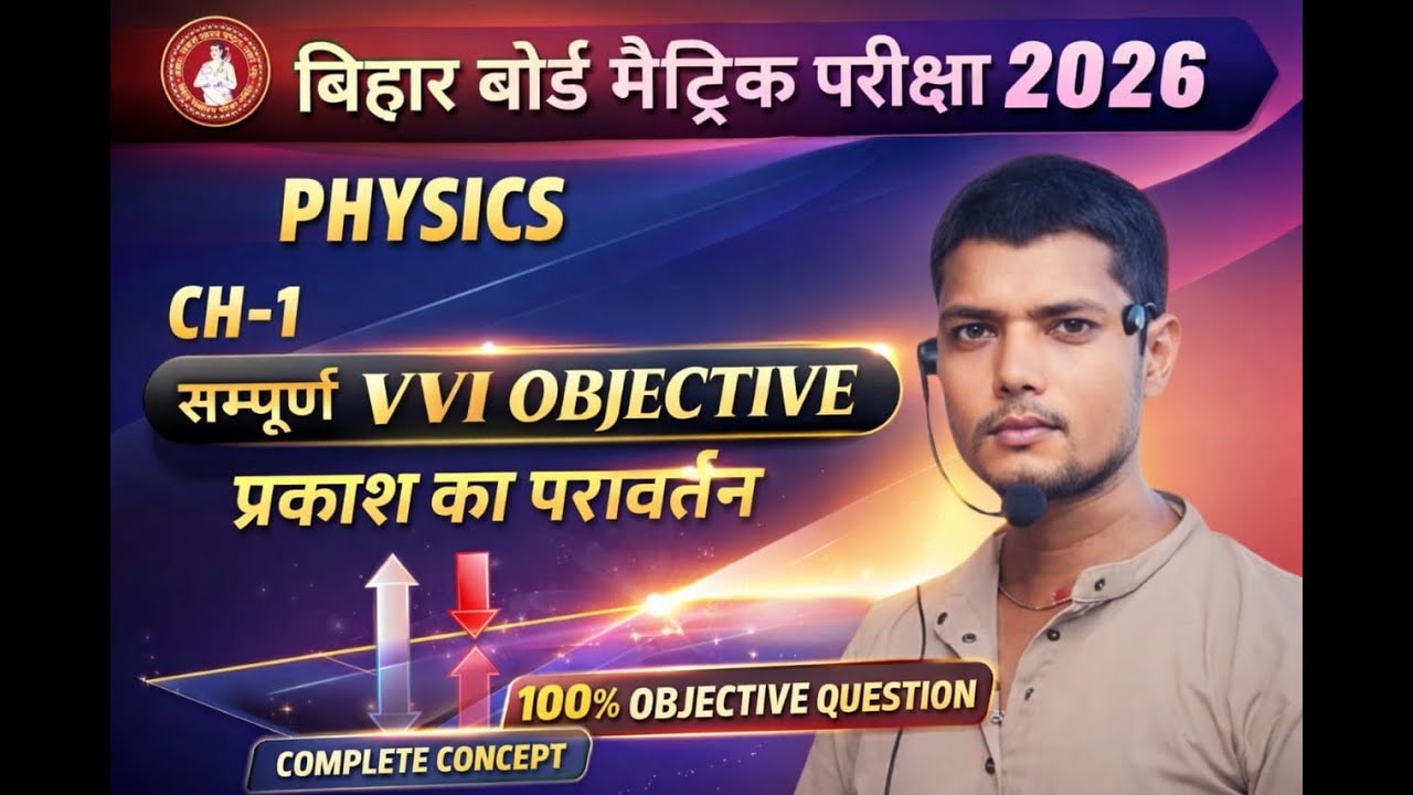 class 10th  chapter - 01 Physics   प्रकाश का परावर्तन ( Reflection of Light ) || bihar board  ||