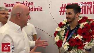 Olimpiyat 2 Si Eray Şamdanı Çiçeklerle Karşıladılar