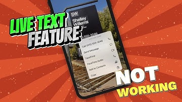 How To Fix Live Text Feature not working on iPhone iOS 16