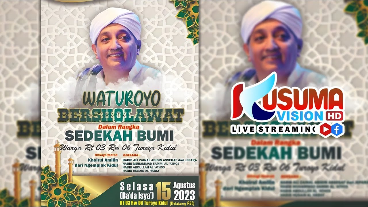 LIVE  WATUROYO BERSHOLAWAT DALAM RANGKA SEDEKAH BUMI WARGA RT 03 RW 06 TUROYO KIDUL