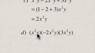 Operations with Polynomials 3b : Add Subtract Multiply and Divide 1b