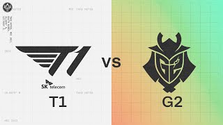 T1 (T1) vs G2 Esports (G2) 1. Maç | MSI 2022 Yarı Finali