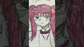 Which class has the best doodles #oc #art #fypage #trend #class #school #doodle #artist #arttrend