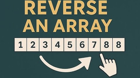 Reverse an array