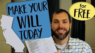 How to Make Your California Will for Free Today-- California Statutory Will Form