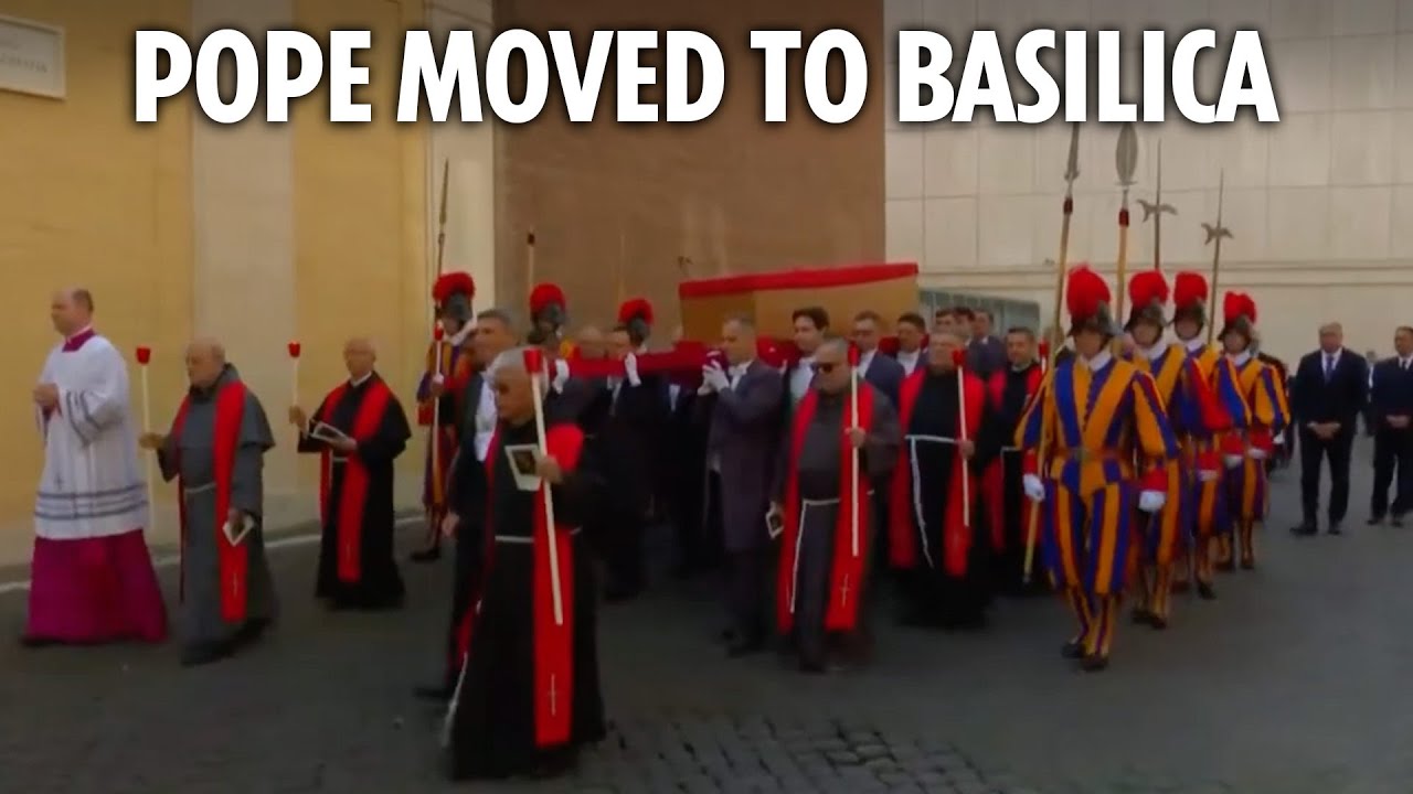 LIVE: Pope Francis'  Coffin Transferred to St. Peter's Basilica