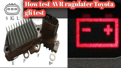 How To Test Toyota Regulator Generator Cutout