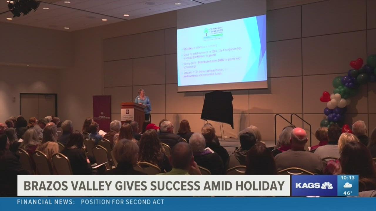 Brazos Valley Gives celebrates over $1 million in donations - YouTube