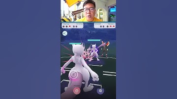Shadow Mewtwo Gets 1 Hit KO by Mewtwo in Pokemon GO, #shorts
