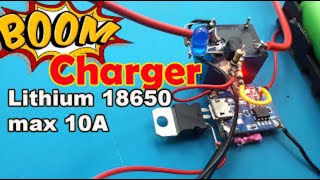 Boom Charger Lithium 18650 TP4056 ┃การชาร์จ arus besar┃การชาร์จแบบบูม