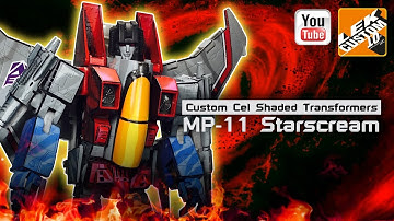 Custom Cel Shaded Transformers MP-11 STARSCREAM by LEK Custom Toys