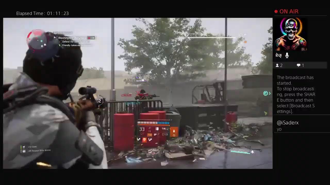 Division 2 Free mod / mission  YouTube Live steam PS4 Broadcast