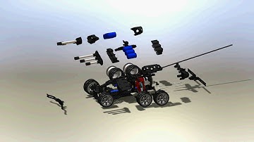 RC car assembly in SolidWorks