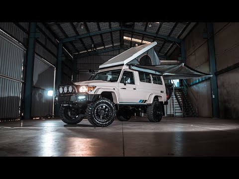 Toyota Landcruiser 78 Series Troop Carrier on Portal Axles & Alu-Cab Hercules Roof Conversion