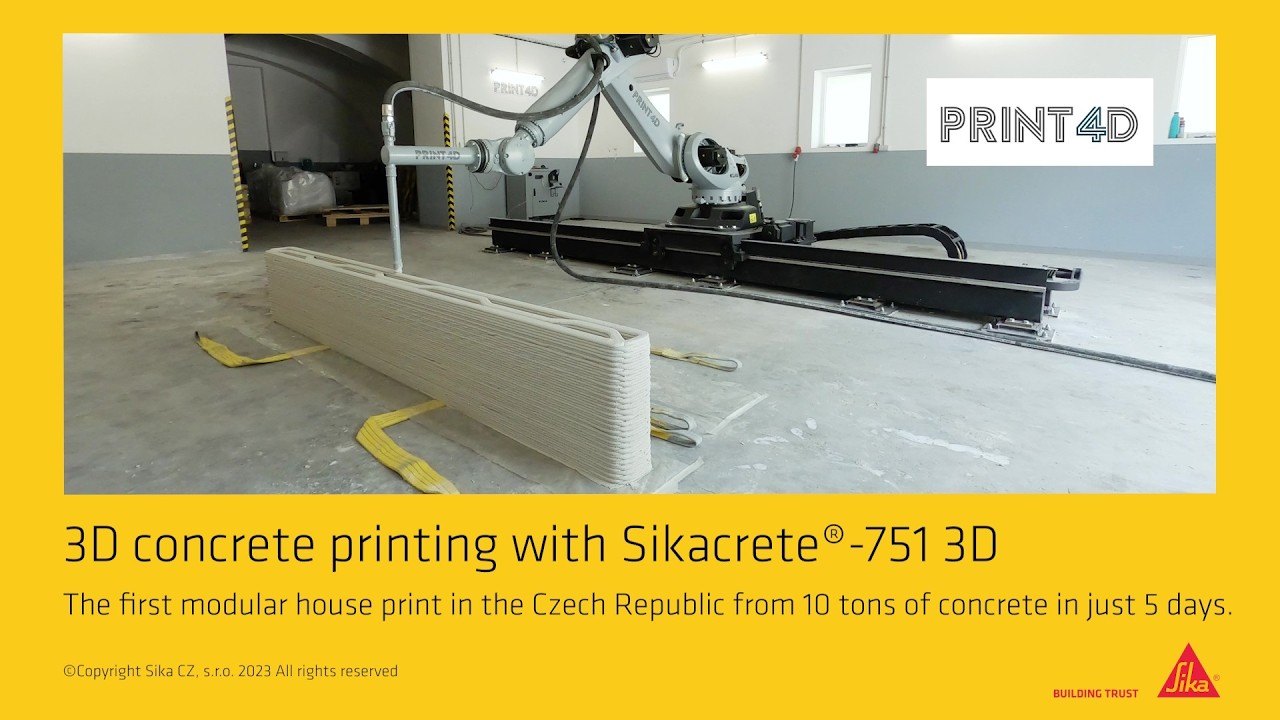 3D concrete printing with Sikacrete®-751 3D