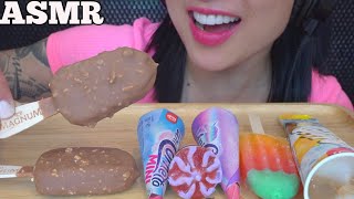 ASMR EATING ICE CREAM   ICE POP (CRUNCHY EATING SOUNDS) NO TALKING | SAS-ASMR