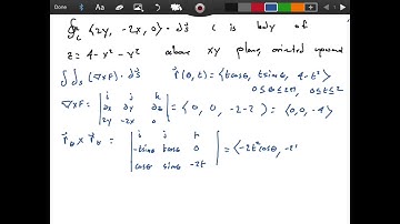 Using Stoke’s Theorem To Do A Line Integral