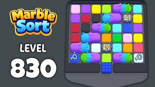 Marble Sort level 830 walkthrough solution 