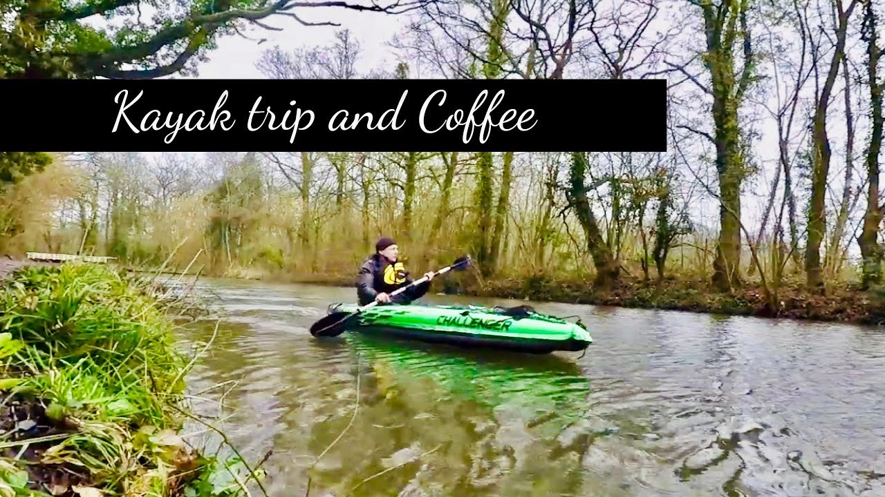 Intex K2 Challenger Kayak trip and coffee a boat ride down Basingstoke Canal YouTube