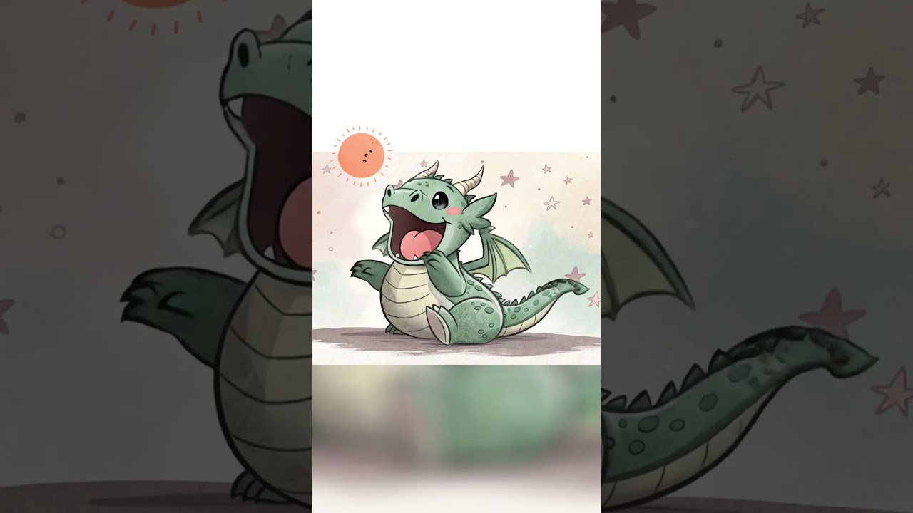 🐲 Dragon Giggles | Goodnight Laughs & Little Puffs! 🌟 | English song | Elephant English