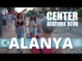 【4K】Alanya 2022 Сity center: Ataturk boulevard and Harbor